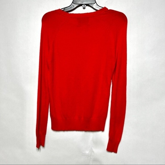 WILDFOX Shopping Is My Cardio Angora Blend Crewneck Sweater in Red S - Picture 7 of 10